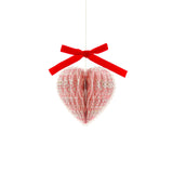 Meri Meri x Liberty Paper Honeycomb Heart Decorations