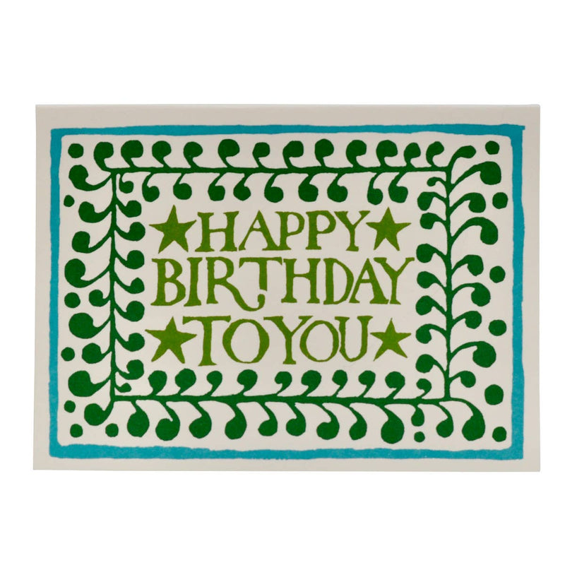 Happy Birthday Comma Border Card