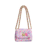 Girls Quilted Flap Mini Bag in Liberty Betsy