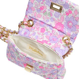 Girls Quilted Flap Mini Bag in Liberty Betsy