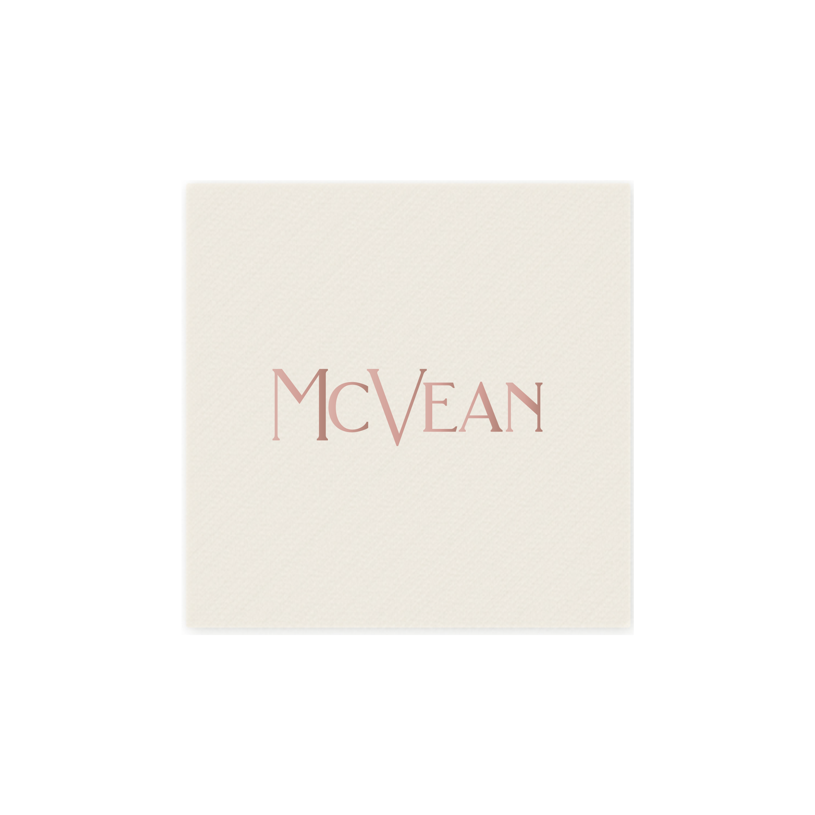 The McVean Beverage Napkin