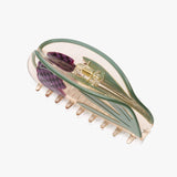 Tulip Checkered Claw Clip