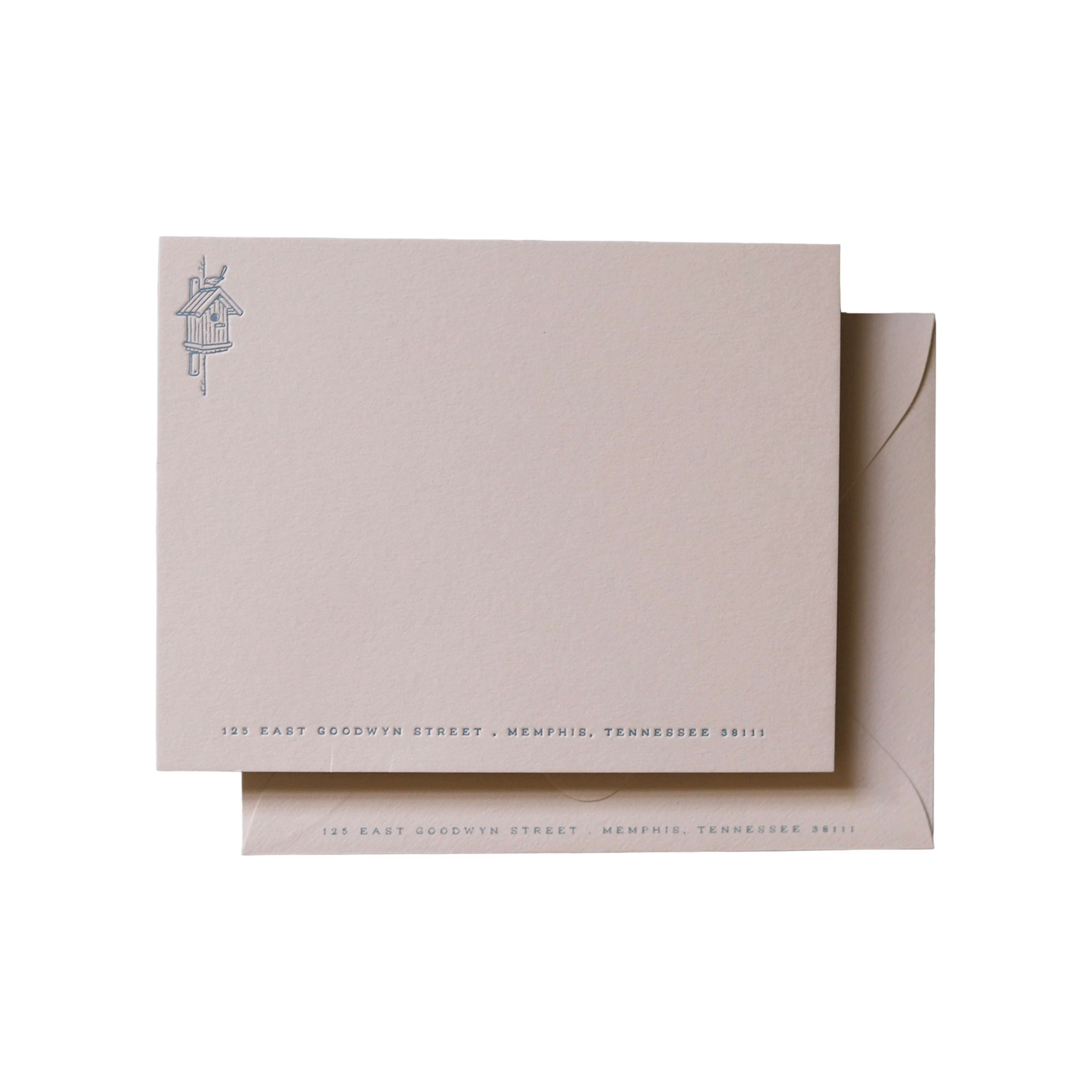 Birdhouse Letterpress Stationery