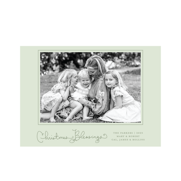 Brantley Horizontal Classic Printed Medium Holiday Card