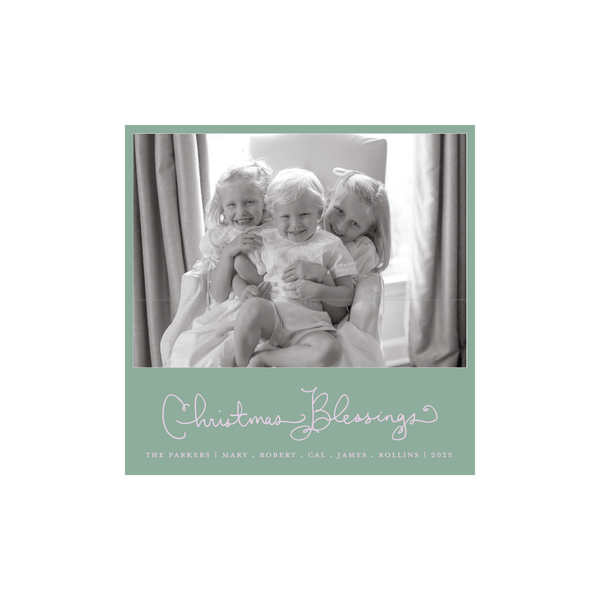 Brantley Classic Printed Small Square Holiday Card