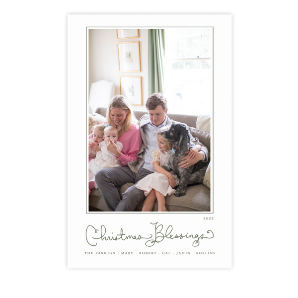 Brantley Letterpress Large Holiday Card