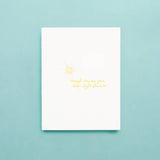 Light Shines On Letterpress Greeting Card