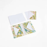 Marbled Greeting Card Set - Moss Bubble