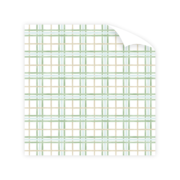 Lush Pines Plaid Wrapping Paper