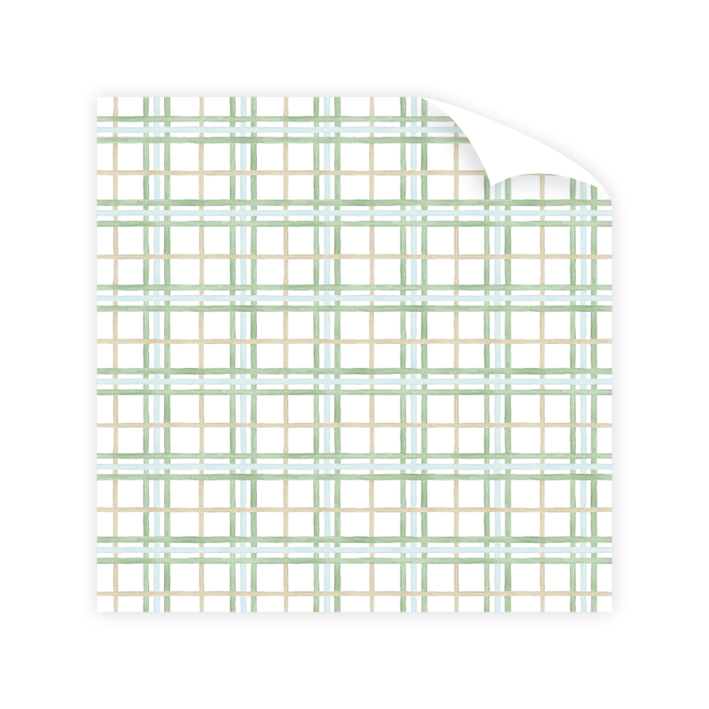 Lush Pines Plaid Wrapping Paper