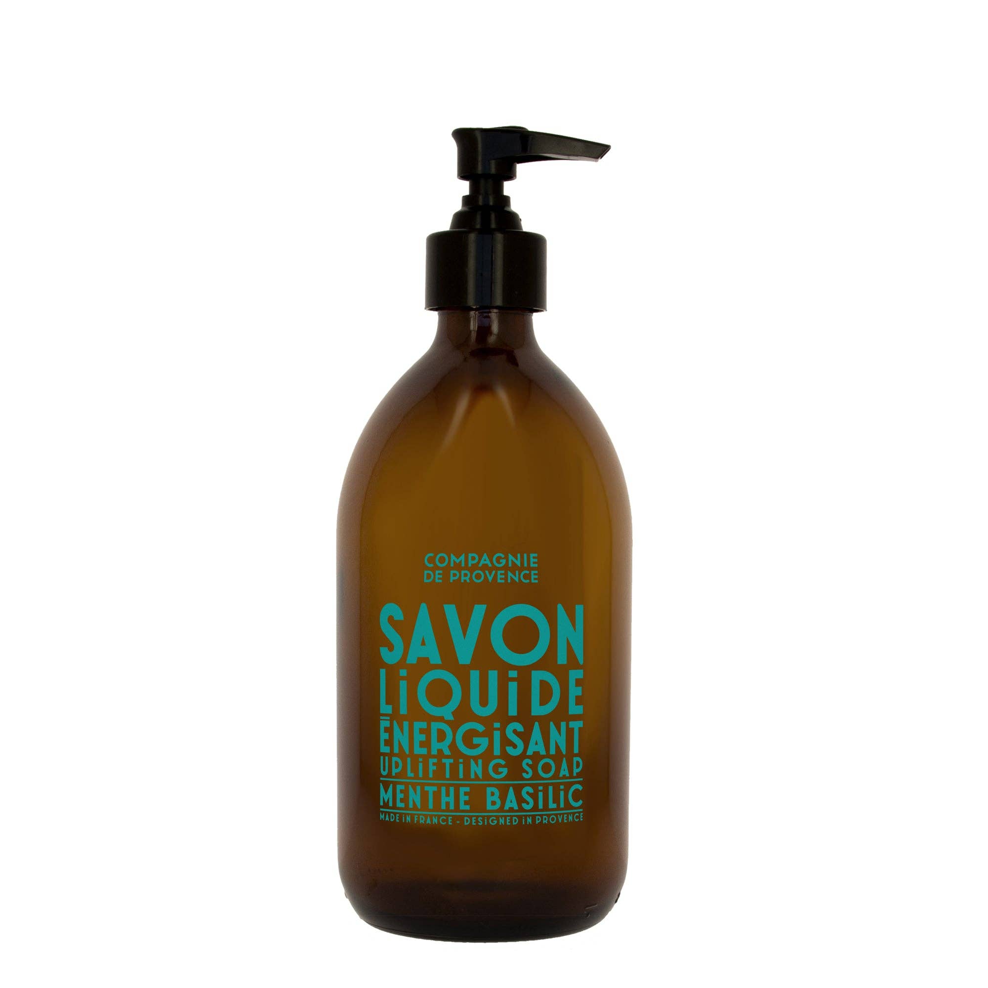 Liquid Marseille Soap Mint Basil 16.7 fl oz Glass