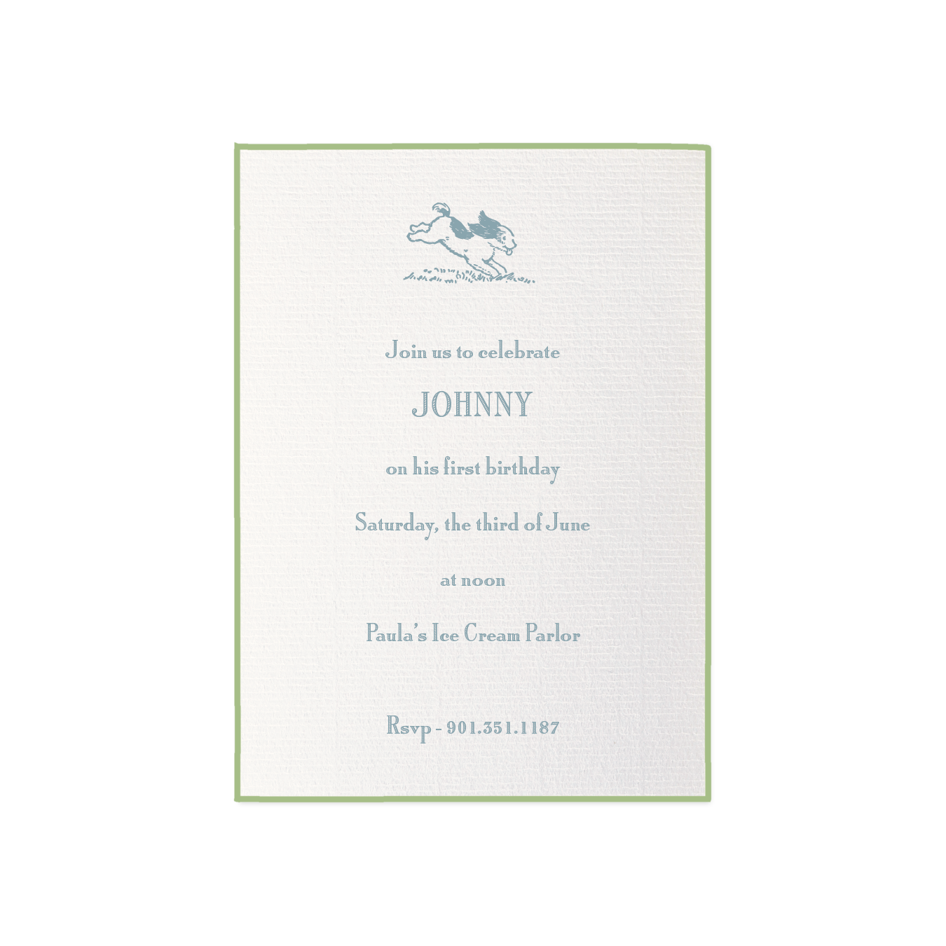 Cambridge Motif Birthday Invitation