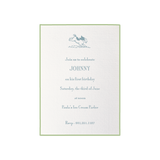 Cambridge Motif Birthday Invitation