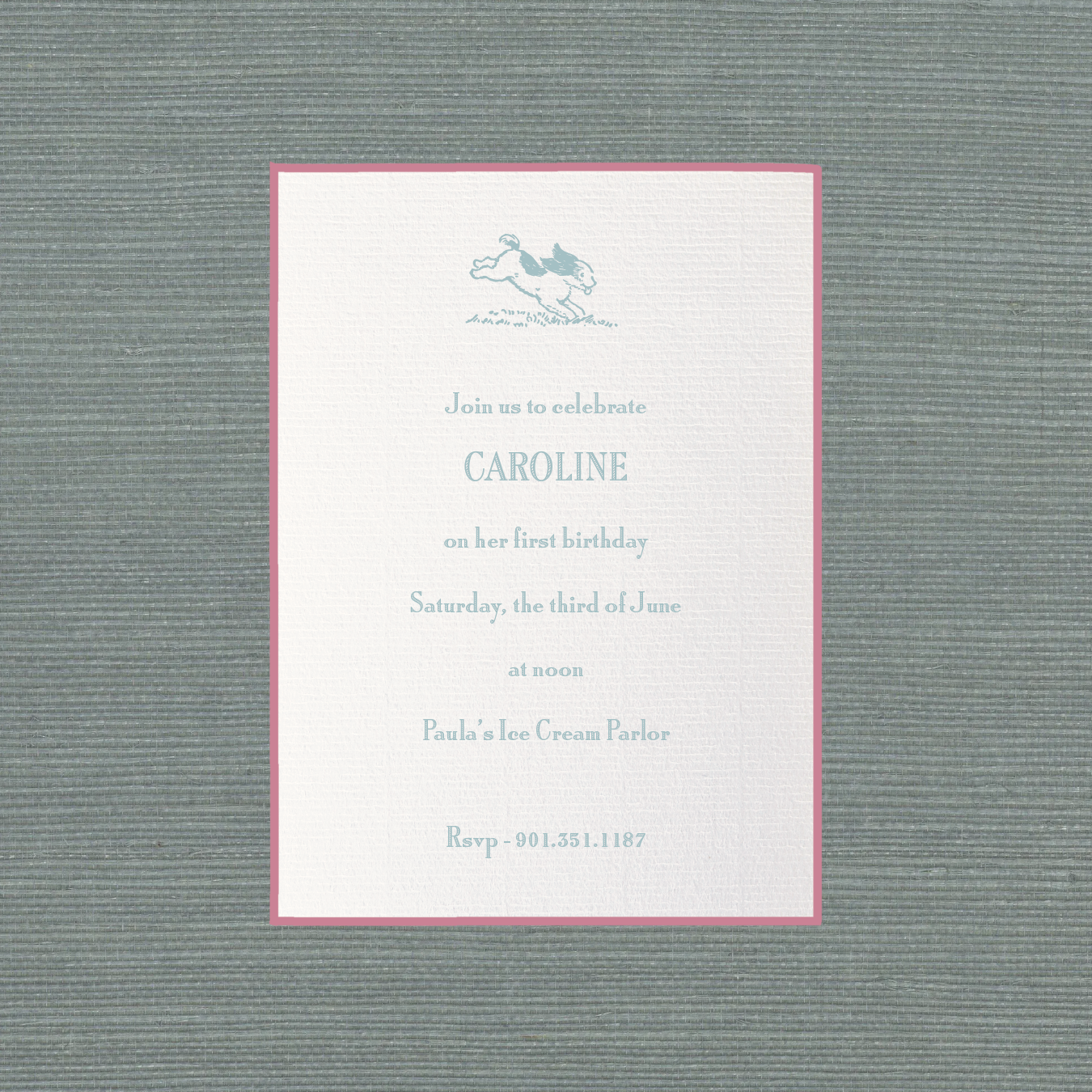 Cambridge Motif Birthday Invitation