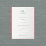 Cambridge Motif Birthday Invitation