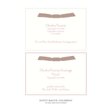 Cambridge Ribbon Birth Announcement