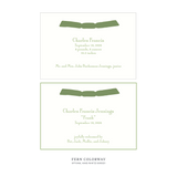 Cambridge Ribbon Birth Announcement