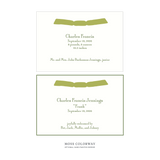 Cambridge Ribbon Birth Announcement