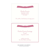 Cambridge Ribbon Birth Announcement