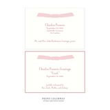 Cambridge Ribbon Birth Announcement