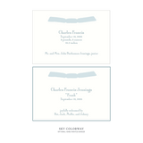 Cambridge Ribbon Birth Announcement