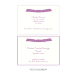 Cambridge Ribbon Birth Announcement