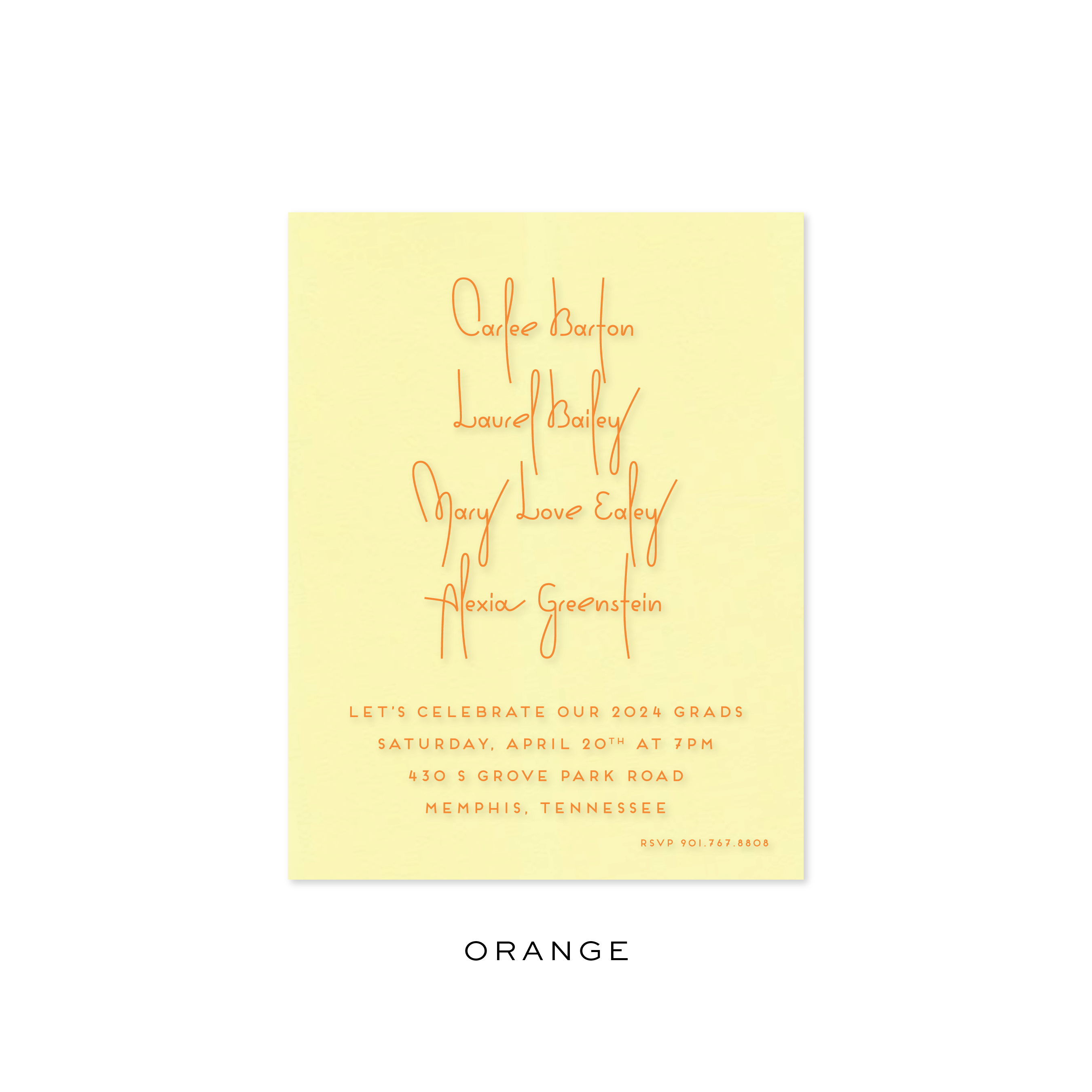 Carlee Graduation Invitation