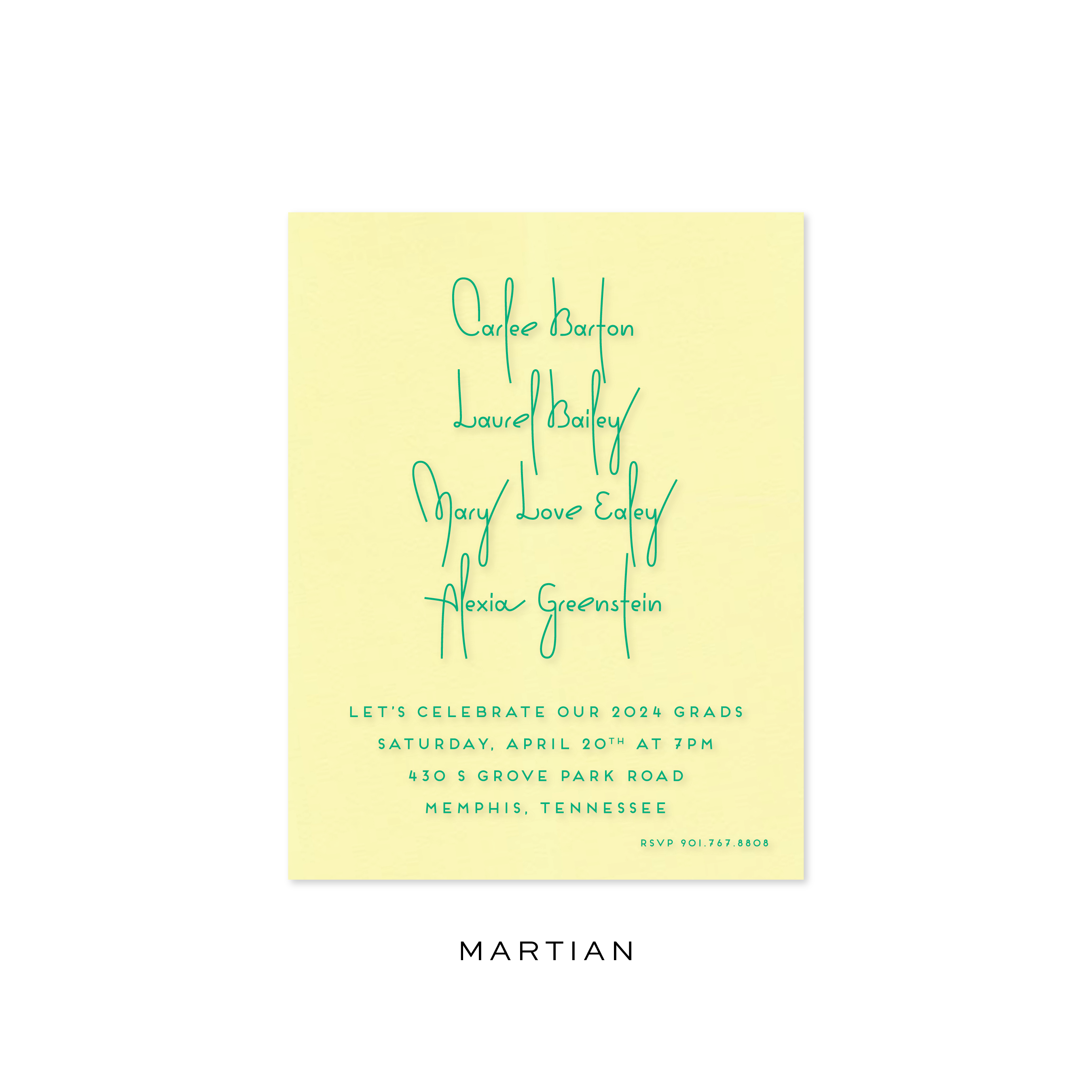 Carlee Graduation Invitation