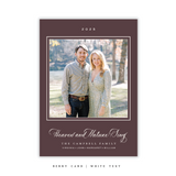Caroline Medium Classic Printed Holiday Card II