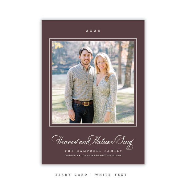 Caroline Medium Classic Printed Holiday Card II