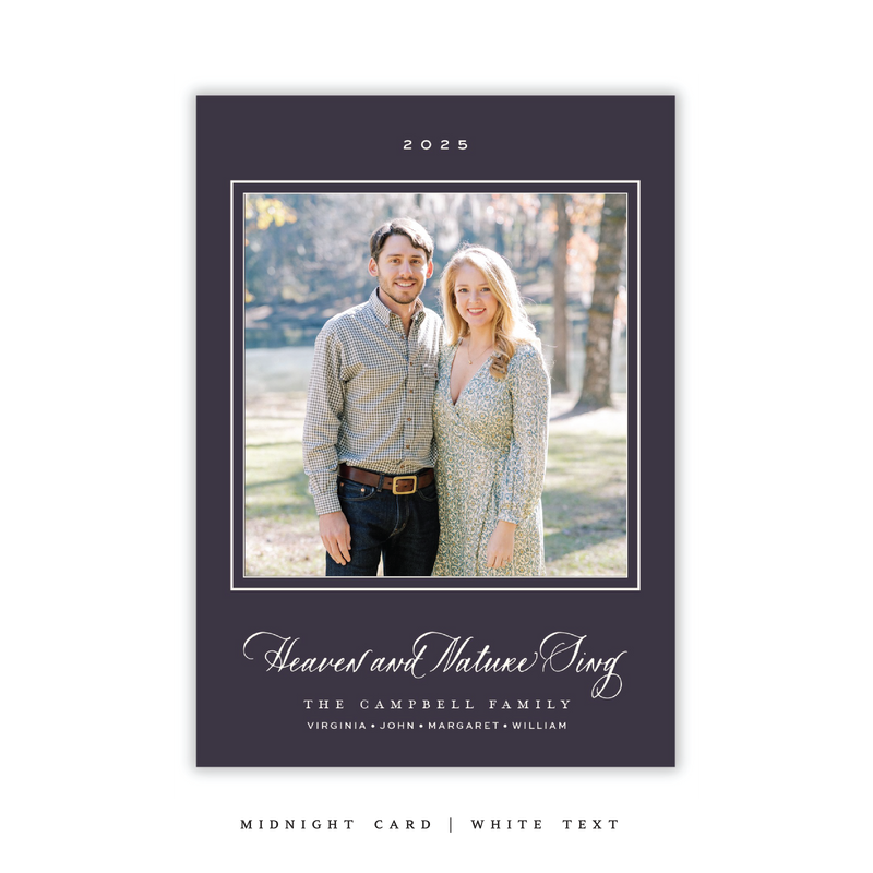 Caroline Medium Classic Printed Holiday Card II