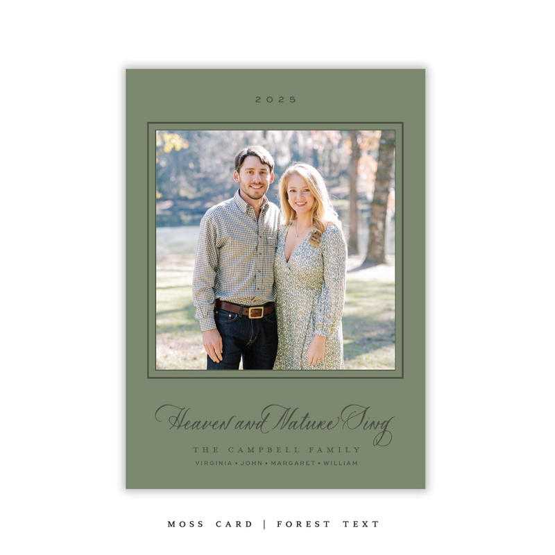 Caroline Medium Classic Printed Holiday Card II