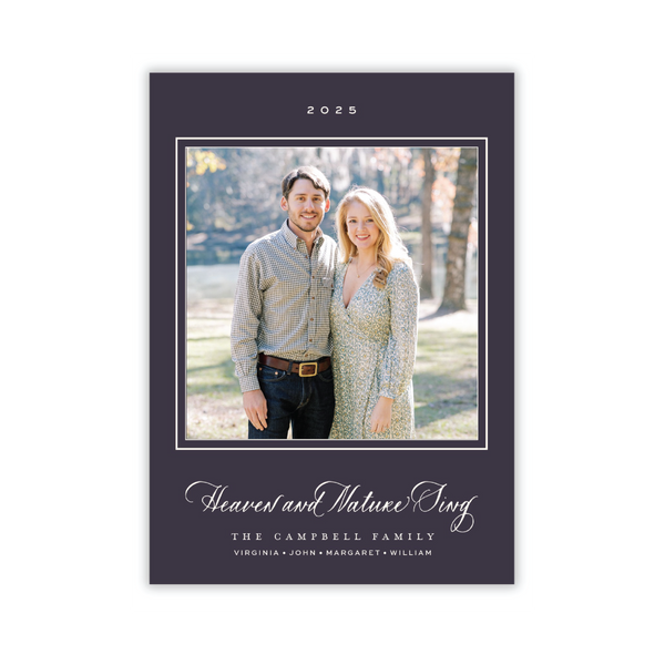 Caroline Medium Classic Printed Holiday Card II