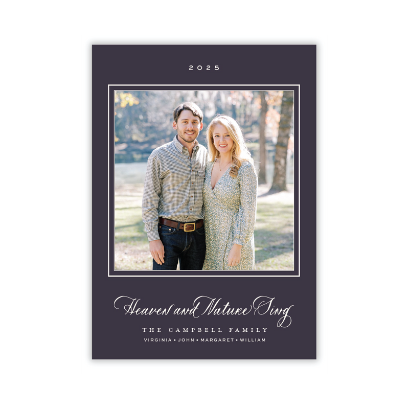 Caroline Medium Classic Printed Holiday Card II