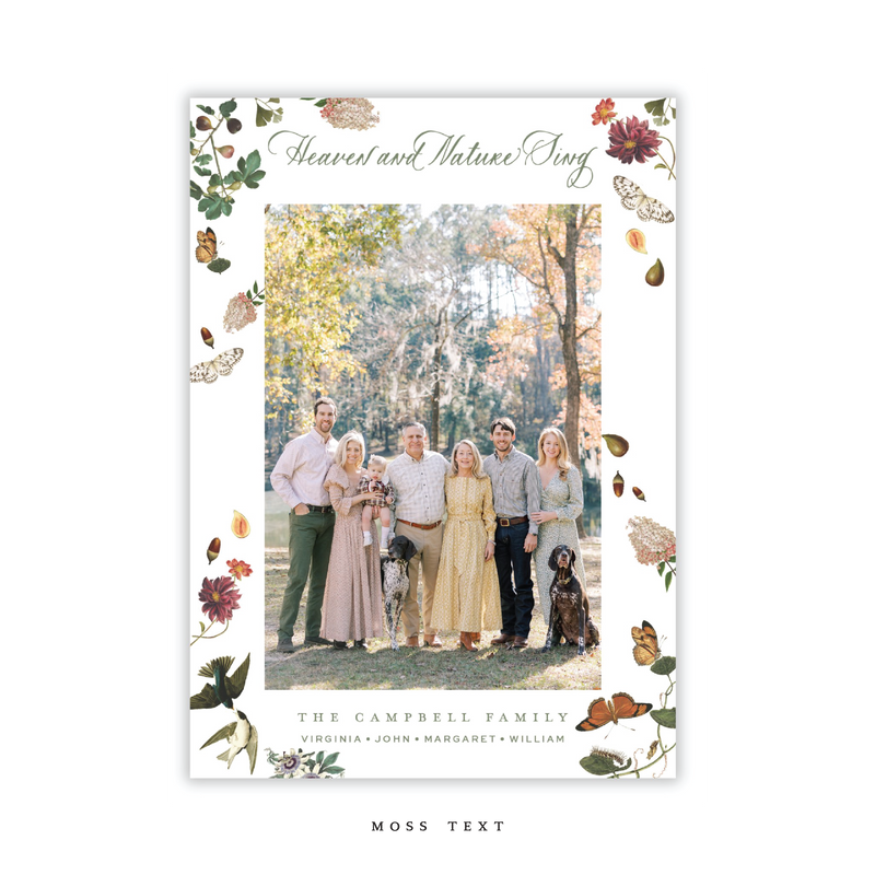 Caroline Medium Classic Printed Holiday Card I