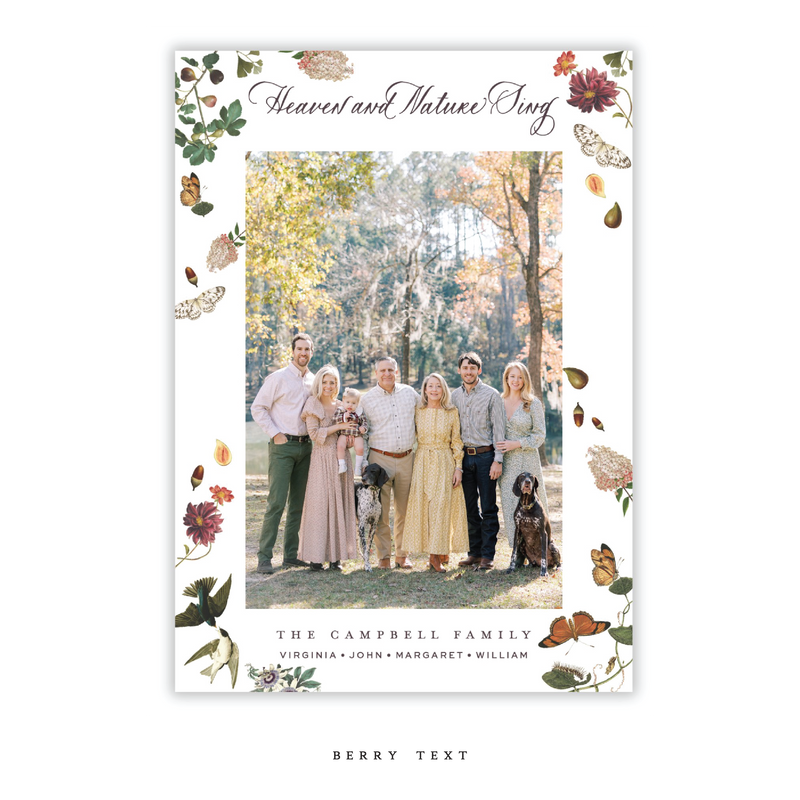 Caroline Medium Classic Printed Holiday Card I