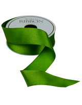 Green Satin Ribbon / Narrow