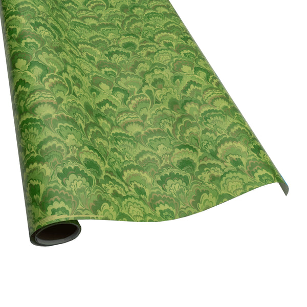 Green Marbled Caspari Wrapping Paper