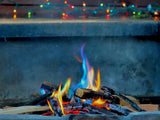 Magic Rainbow Flames Yule Log Set