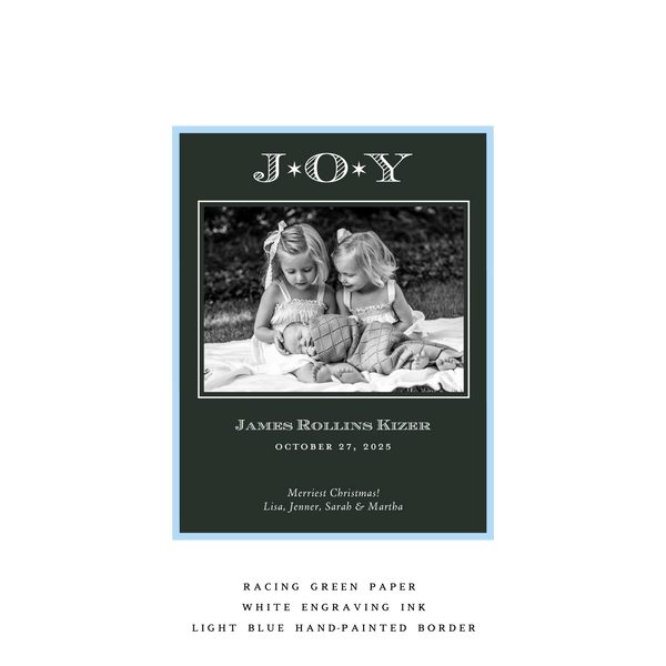 Celeste Small Luxe Birth Announcement