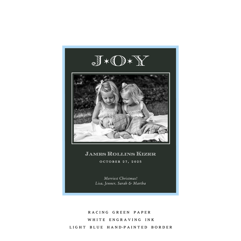 Celeste Small Luxe Birth Announcement