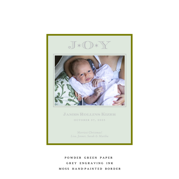 Celeste Small Pastel Luxe Birth Announcement