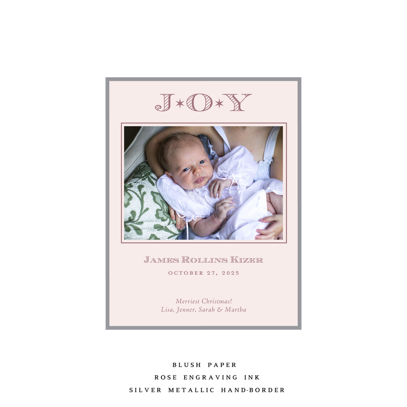 Celeste Small Pastel Luxe Birth Announcement