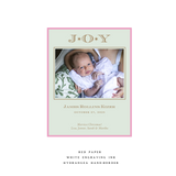 Celeste Small Pastel Luxe Birth Announcement