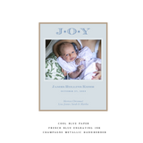 Celeste Small Pastel Luxe Birth Announcement