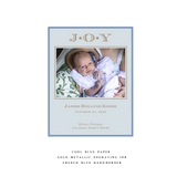 Celeste Small Pastel Luxe Birth Announcement