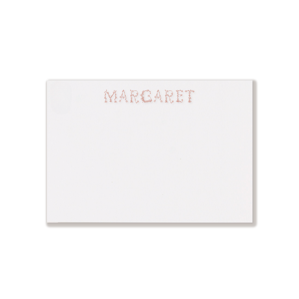 Margaret Engraved Note