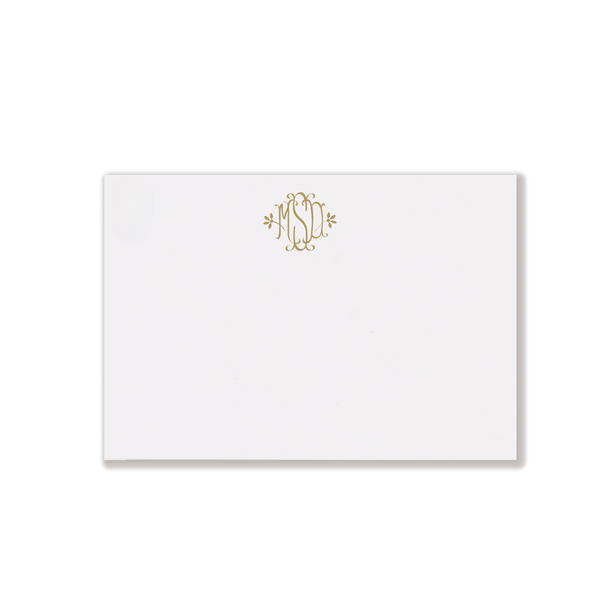 Mallory Monogram Engraved Note