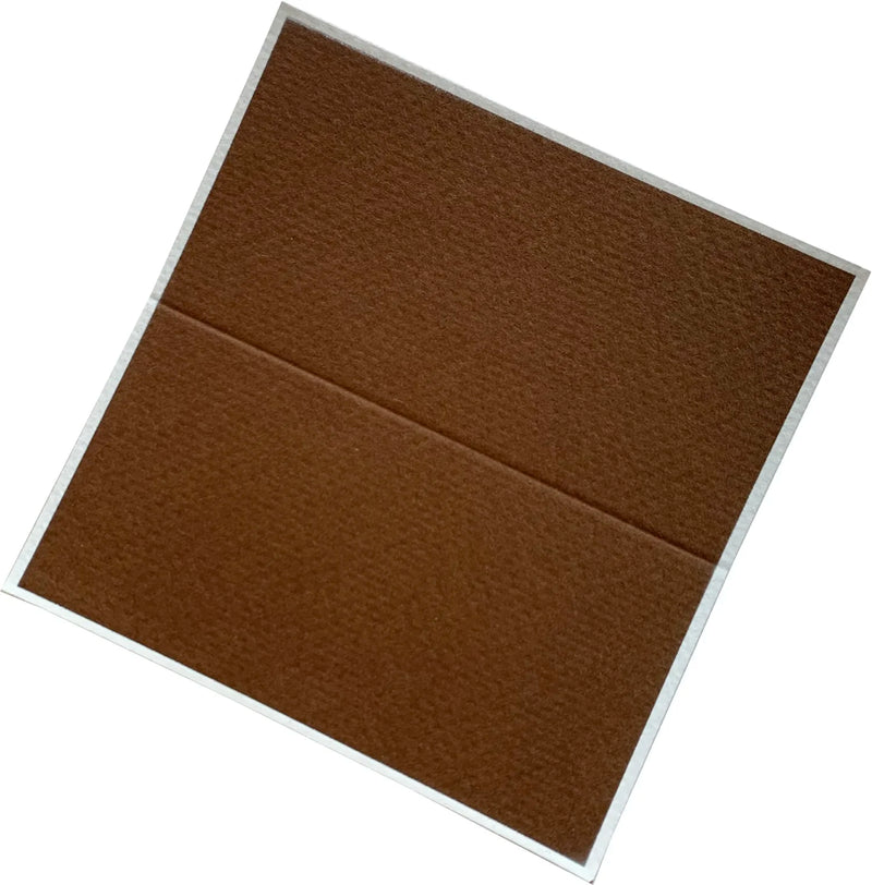 Coffee and White Tented Place Cards