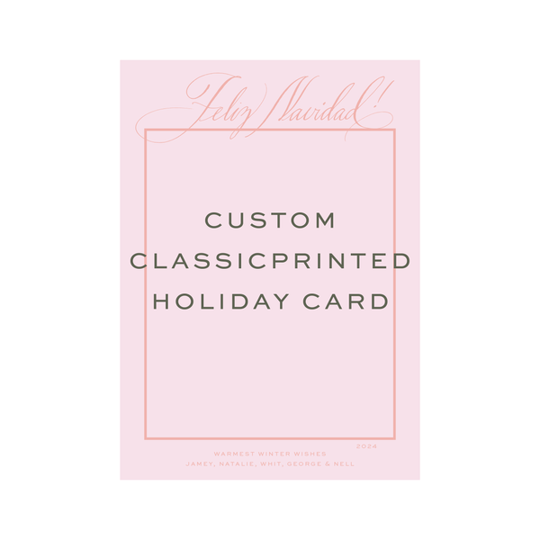Custom Classic Printed Medium Holiday Card